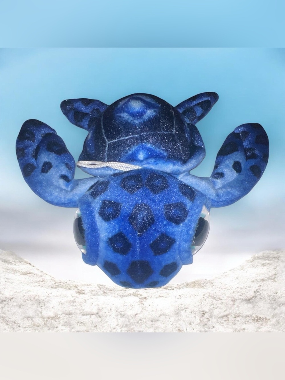 Chiefly Co Hawaii Blue Honu Sea Turtle Big Eye Plush Stuffed Animal Souvenir